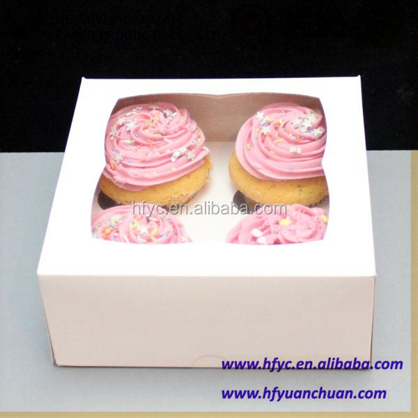 Uchampak- Custom Packing Bento Food Cupcake Chocolate Paper Cake Box Window & Foldable Pak - Image 5