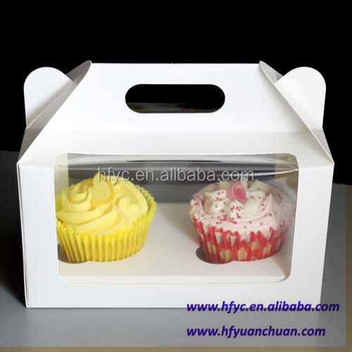 Uchampak- Custom Packing Bento Food Cupcake Chocolate Paper Cake Box Window & Foldable Pak - Image 7