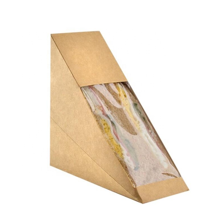 Uchampak - Heat seal sandwich container box with clear window Window & Foldable Pak