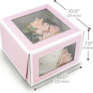 Uchampak-  paper baking box with window natural biscuit box for cake sushi and light food Window & Foldable Pak