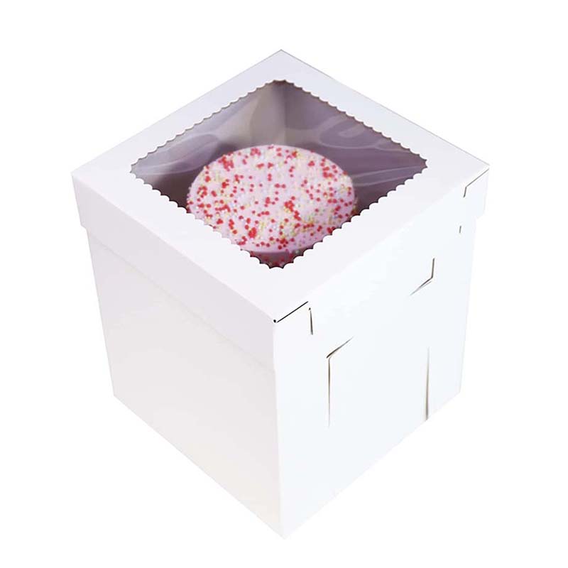 Uchampak - Foldable Bakery Boxes with Window Pastry Boxes for Cupcakes Candy Window & Foldable Pak1