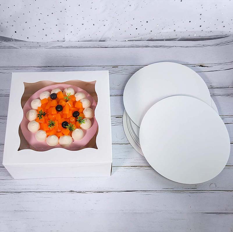 Uchampak- Boxes Cookie Boxes with Windows for Pies, Pastries, Smash Hearts, Strawberries Window & Foldable Pak - Image 5