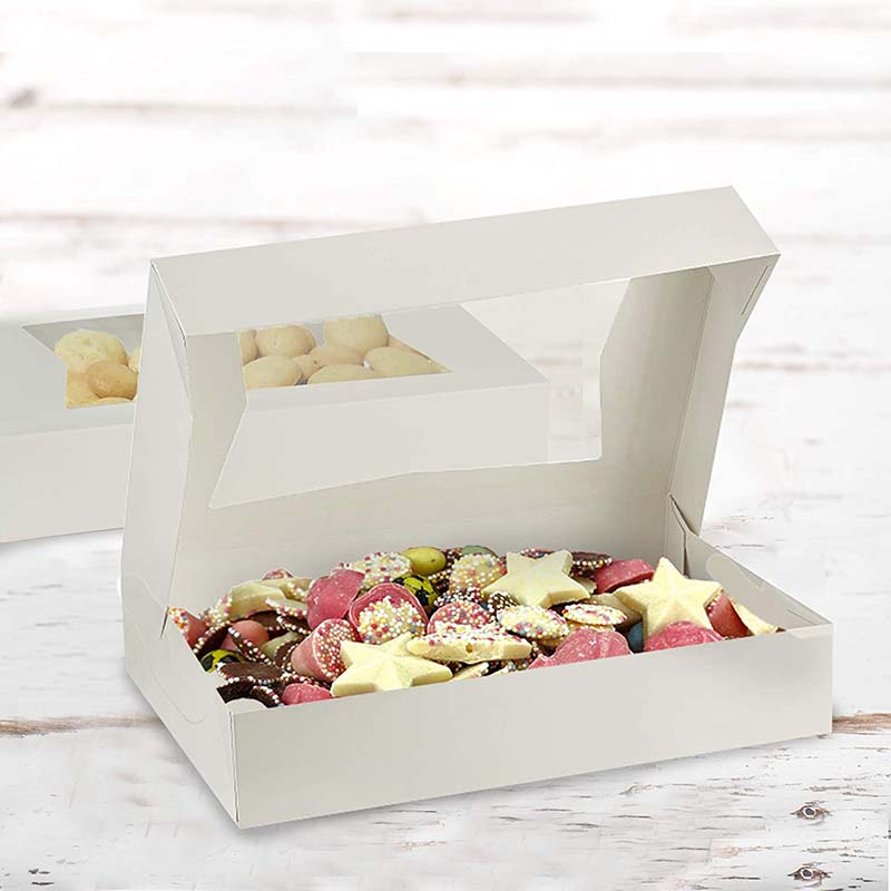 Uchampak - Cookie Boxes with Windows for Pies, Pastries, Smash Hearts, Strawberries and Muffins Window & Foldable Pak1 - Image 5