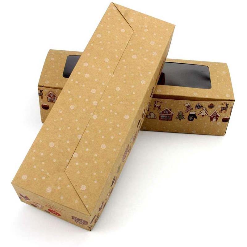 Uchampak- Bakery Boxes Cake Boxes Cookie Boxes with Windows for Pies Smash Hearts, Strawberries and Muffins