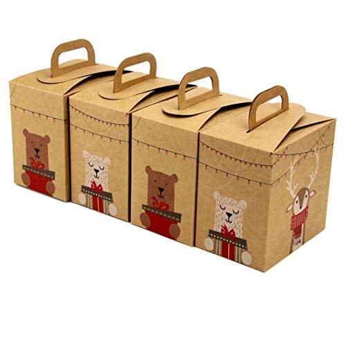 Uchampak- Bakery Boxes Cake Boxes Cookie Boxes with Windows for Pies Smash Hearts, Strawberries and Muffins - Image 8