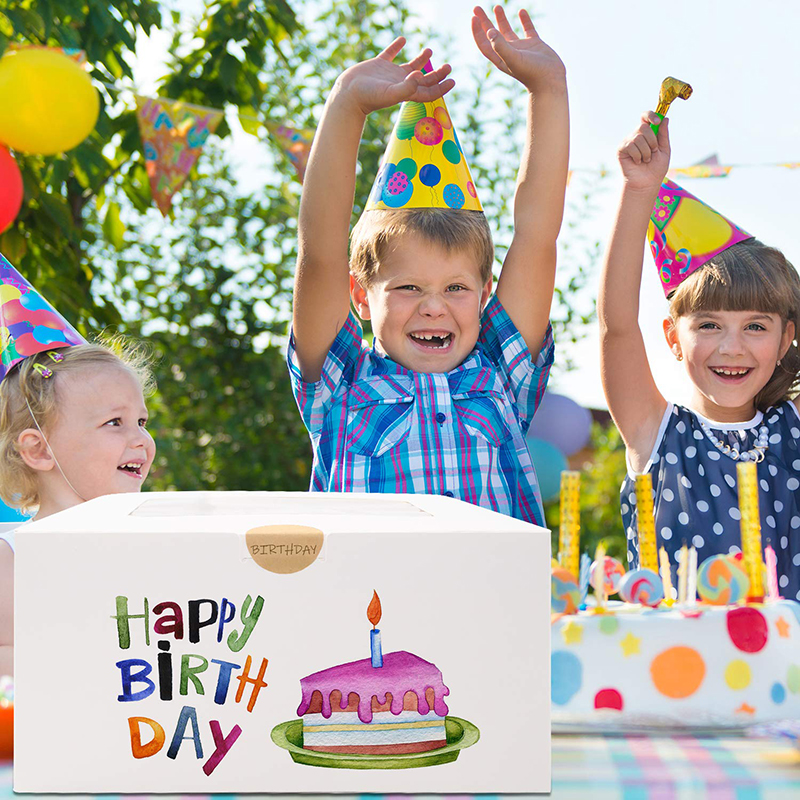 Uchampak - White Bakery Pie Boxes Auto-Popup Natural Disposable Pastries Boxes Bluk Window & Foldable Pak - Image 5