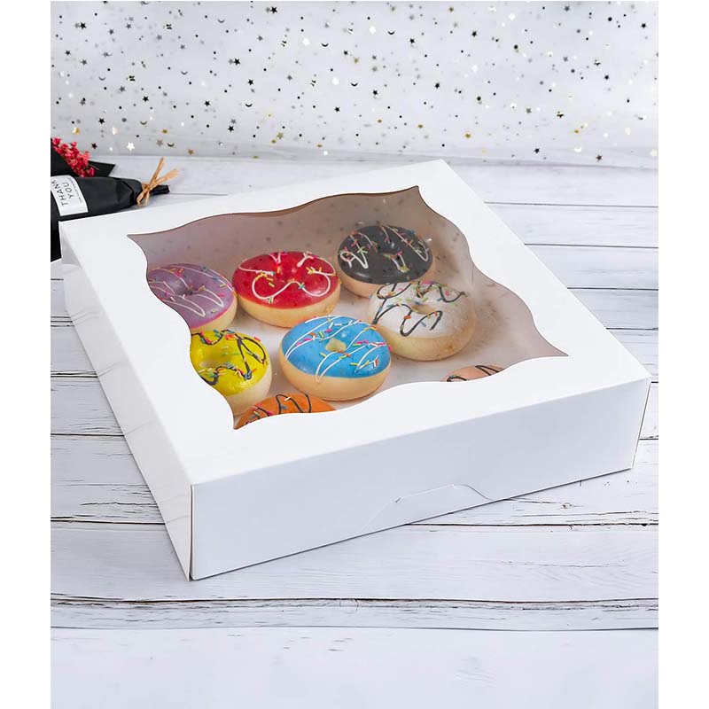 Uchampak - Sushi To Go Box, Cardboard Cookie Box with Window Window & Foldable Pak - Image 7