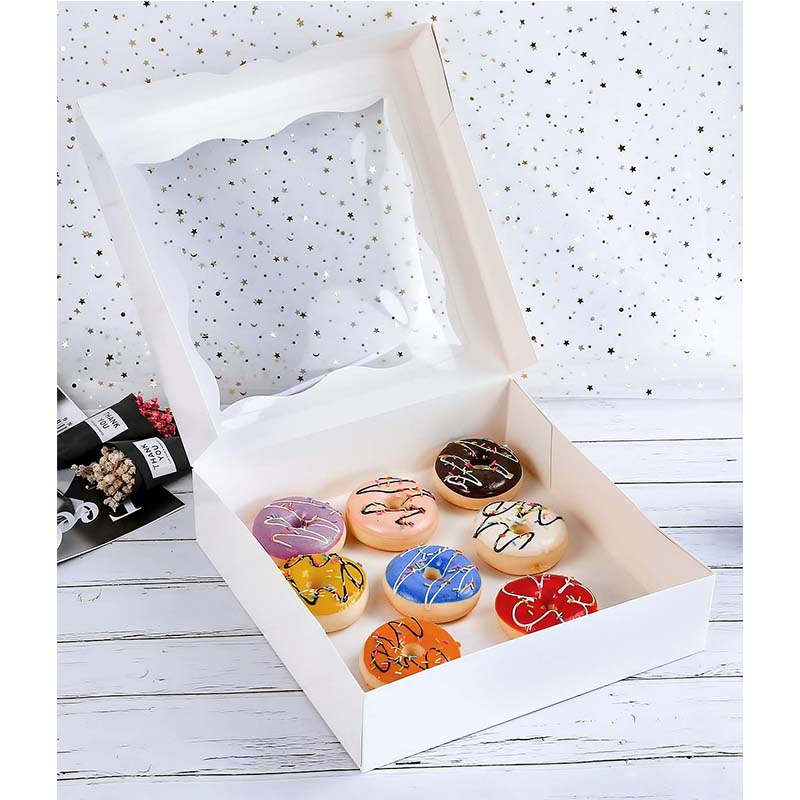 Uchampak - Cookie Box with Window Auto-Popup Natural Disposable Pastries Boxes Bluk Window & Foldable Pak - Image 5