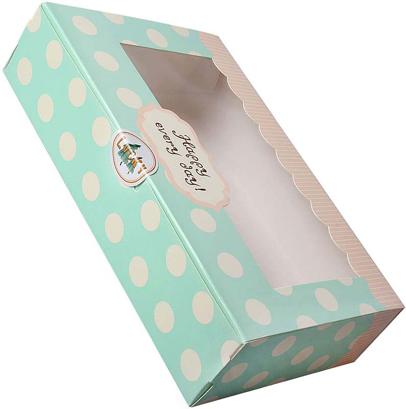 Uchampak - Sushi To Go Box with Window Small Cake Box Kraft Paper Treat Boxes for Pastry Window & Foldable Pak - Image 3
