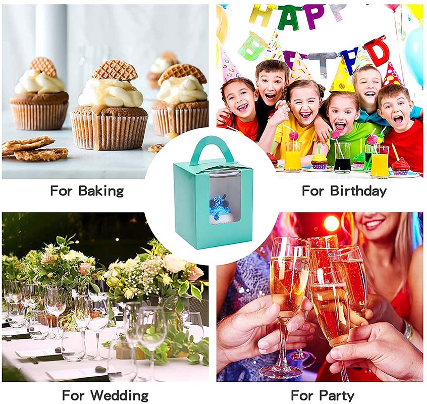 Uchampak - Disposable take away sushi box, packing box with PVC window Natural craft paper box Window & Foldable Pak - Image 5