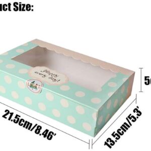 Uchampak - suitable for dessert and biscuit boxes Cake box with window Sushi to go box with window Window & Foldable Pak