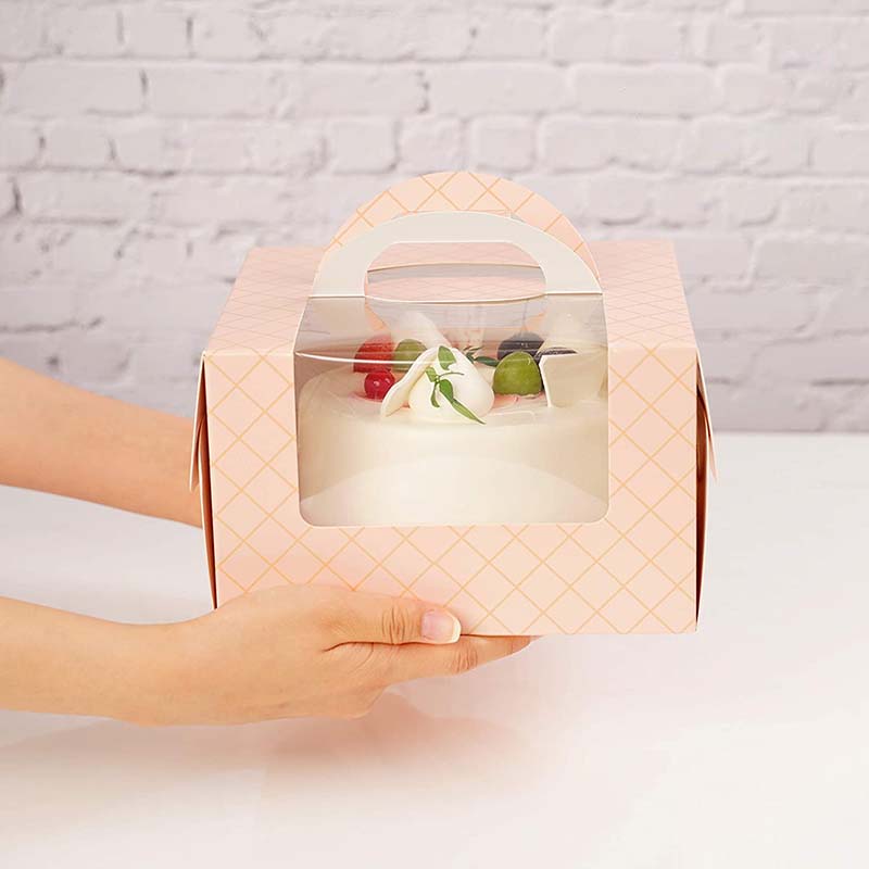 Uchampak -food grade paper disposable snack box Eco Friendly Sushi To Go Box Packaging Window & Foldable Pak1 - Image 3
