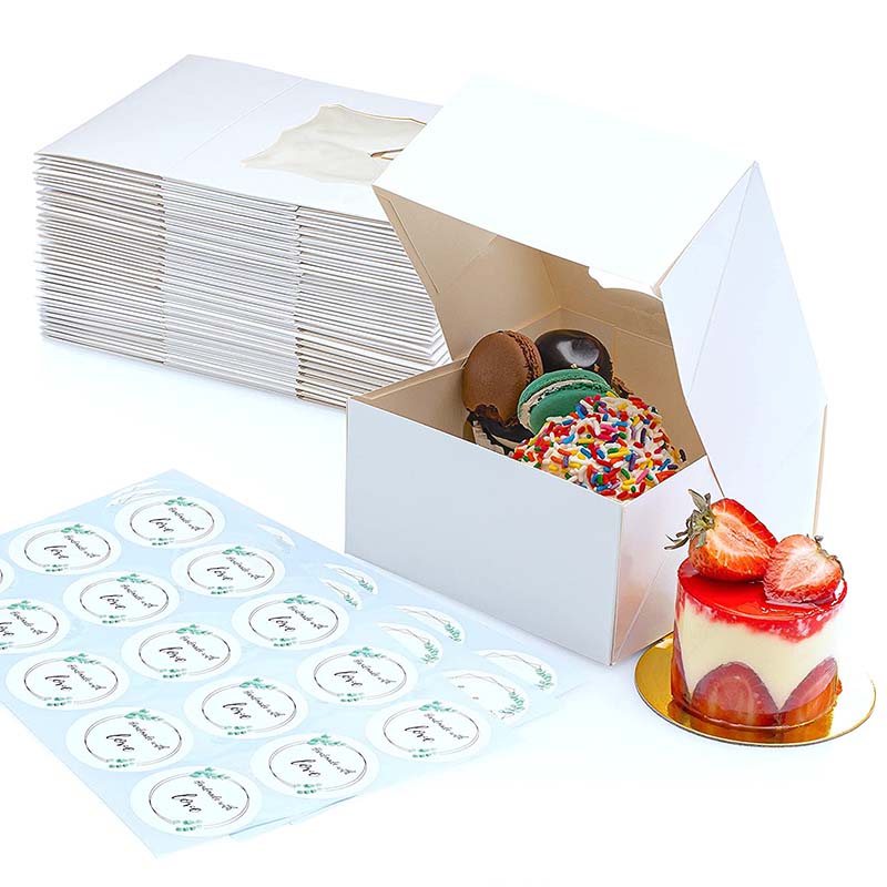 Uchampak  - Compostable Paper Sushi Box Eco Friendly Sushi To Go Box Packaging Window & Foldable Pak1