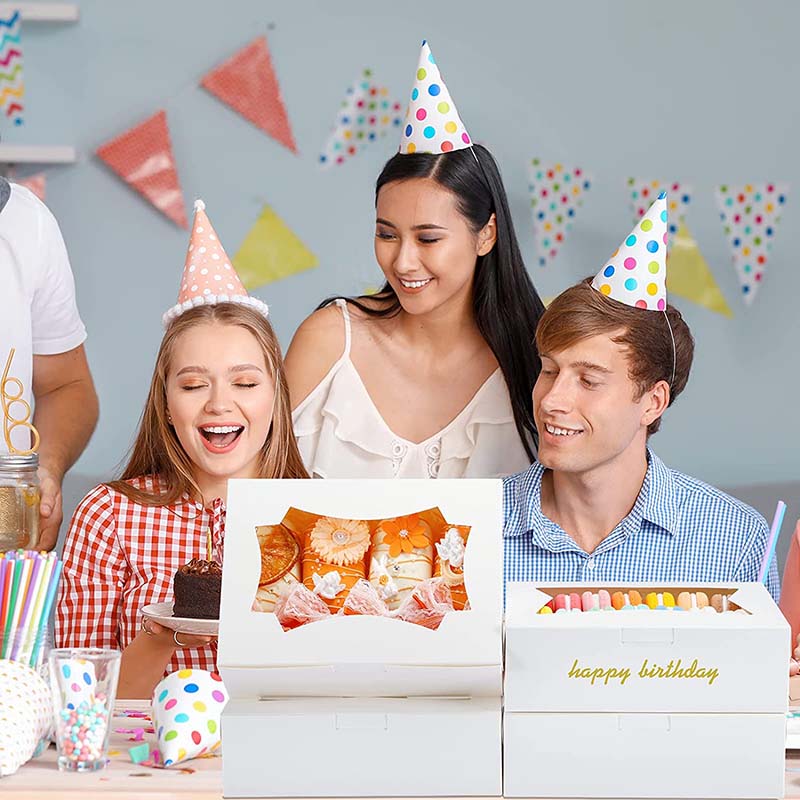 Uchampak- Disposable take away sushi to go box with window Natural paper box for pies and biscuit Window & Foldable Pak - Image 6