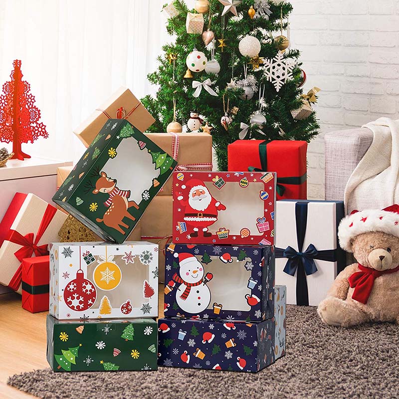 Uchampak- box with window paper box for pies and biscuit boxes Disposable take away sushi to go Window & Foldable Pak - Image 6