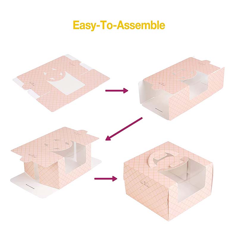 Uchampak- Double Side Printing Paper Sushi Food Packaging Delivery To Go Take Away Container Box Window & Foldable Pak - Image 4