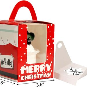 Uchampak  - Disposable box for cake, sushi,salad and light food Recyclable paper box with  natural Window & Foldable Pak