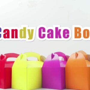 Uchampak- Sandwich Box With Window Cake Pastry Candy Takeaway Box Disposable Paper Sandwich Window & Foldable Pak