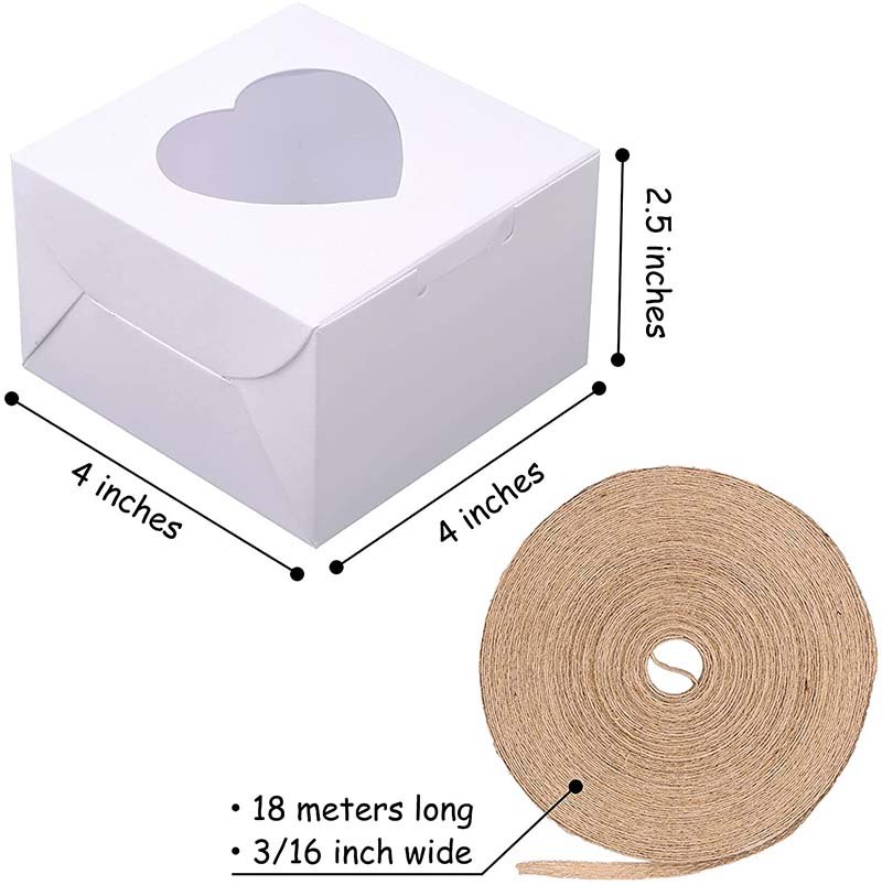Uchampak- Cake Pastry Candy Takeaway Box Disposable Paper Sandwich Craft Carton Triangle Sandwich Box With Window - Image 3