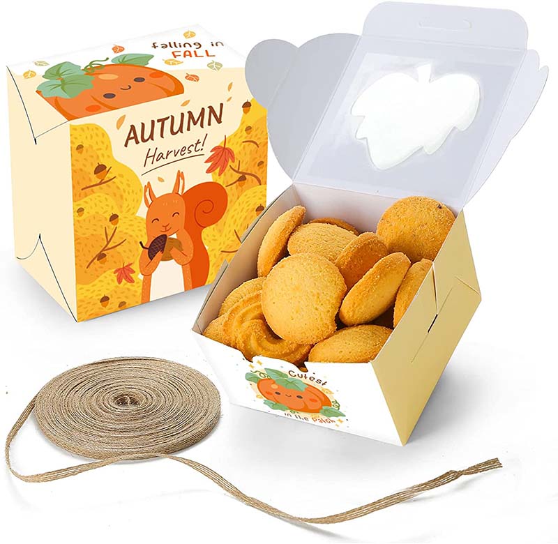 Uchampak- Cake Pastry Candy Takeaway Box Disposable Paper Sandwich Craft Carton Triangle Sandwich Box With Window - Image 7