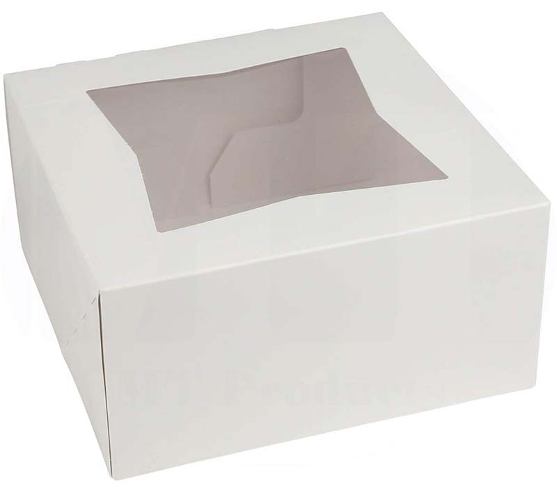 Uchampak- Cupcake Disposable Sandwich Paper Cake Box-Small Sandwich Wedge Box with Window Triangular & Foldable Pak - Image 6