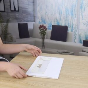 Uchampak - Auto-Popup Natural Bluk White Bakery Pie Boxes,Cardboard Cookie Box with  Window & Foldable Pak