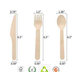 Uchampak - Forks Spoons Knives Cutlery, Disposable Eco Friendly Durable and Tree Free Alternative to Bamboo Tableware