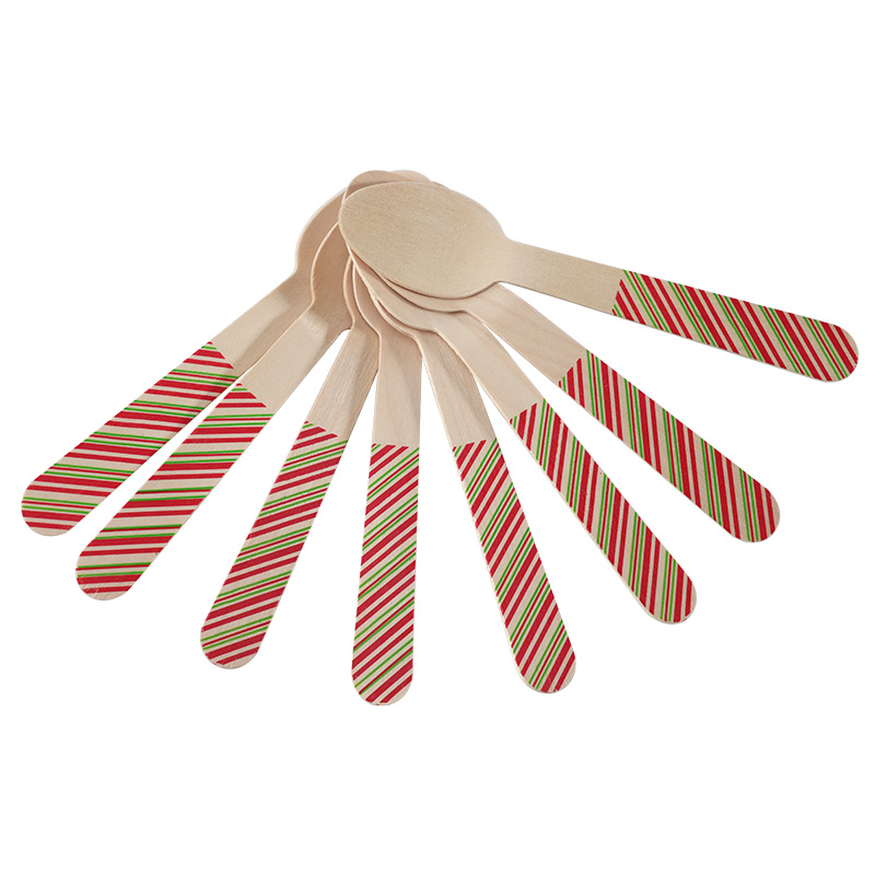 Uchampak Custom Disposable Bamboo Spoon Tableware Disposable Bamboo Utensils