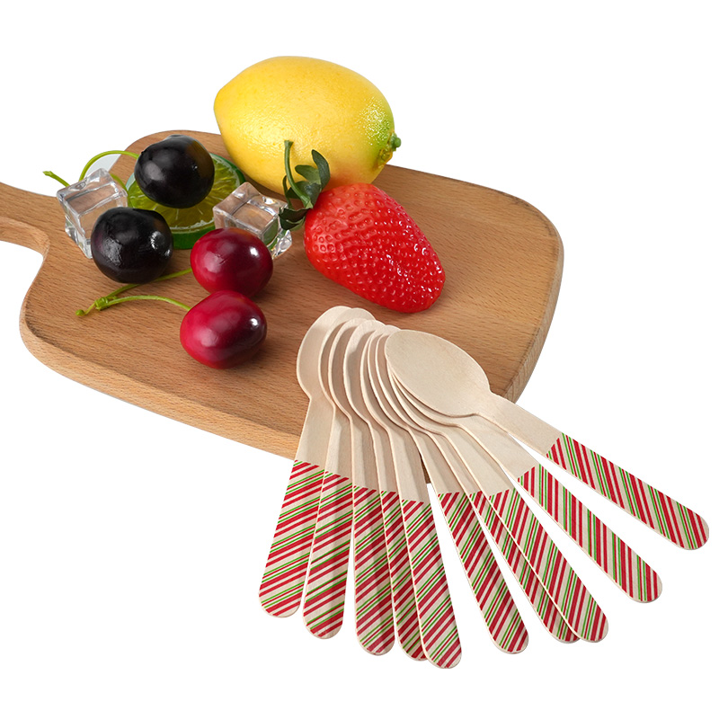 Uchampak Custom Disposable Bamboo Spoon Tableware Disposable Bamboo Utensils - Image 3