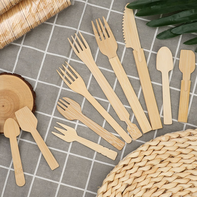 Uchampak Custom Bamboo Cutlery – Multi-size, Modular, and Convertible Forks, Spoons, and Knives - Image 3