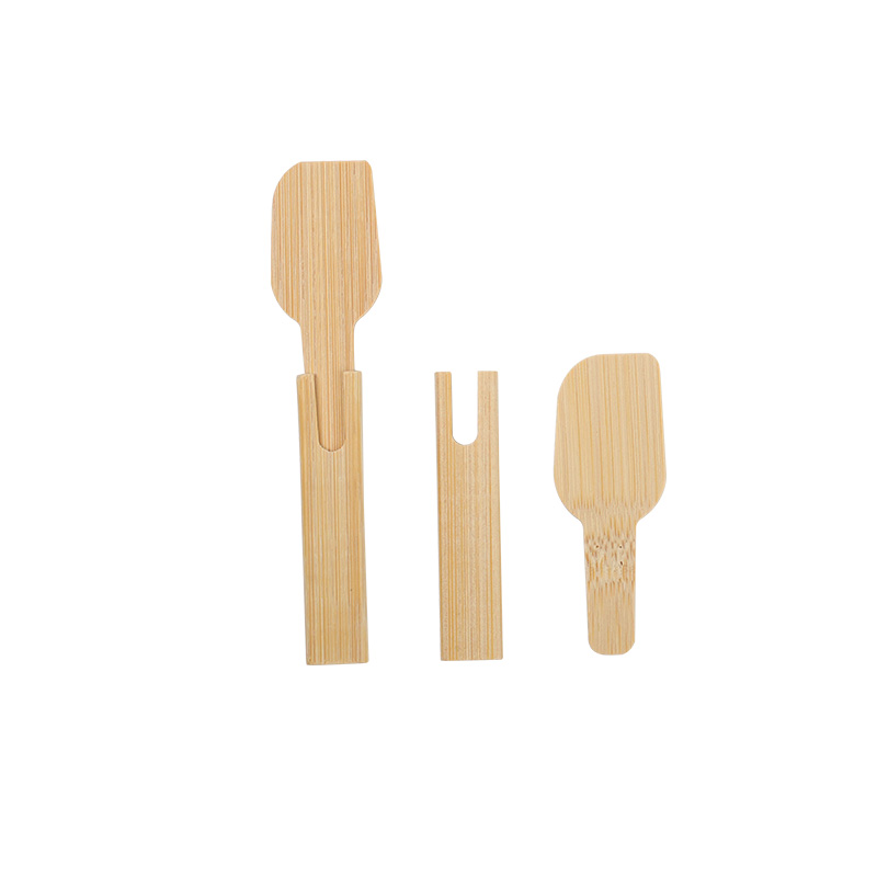 Uchampak Custom Bamboo Cutlery – Multi-size, Modular, and Convertible Forks, Spoons, and Knives - Image 6