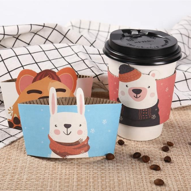 Uchampak - Disposable custom printed paper coffee cup sleeves for paper cup Ungrouped