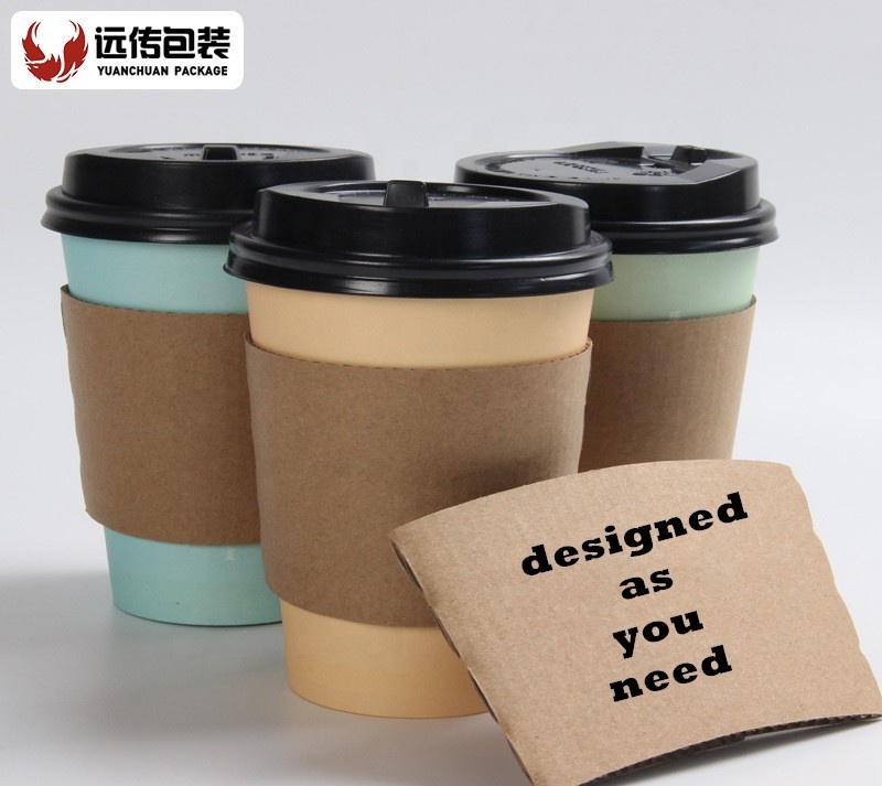 Uchampak - Disposable custom printed paper coffee cup sleeves for paper cup Ungrouped - Image 3