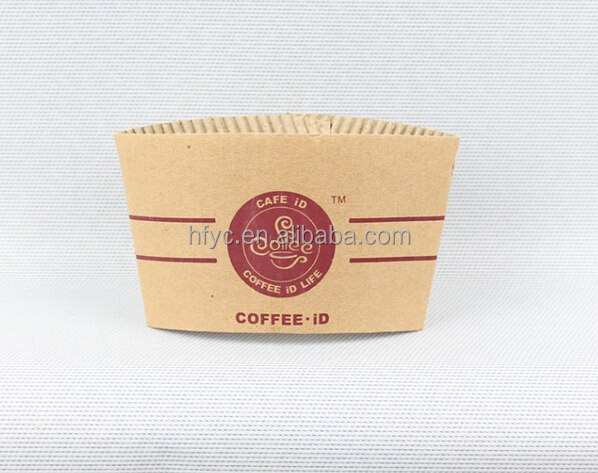 Uchampak - Customized printed Insulated Disposable takeout 8-24oz Paper Coffee CupSleeves for hot drink Cup Sleeves - Image 4