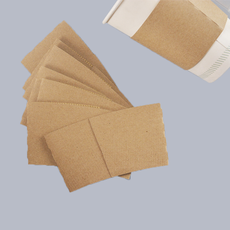 Uchampak - hot drinking used or clear plastic cup using disposable printed paper coffee cup sleeve Cup Sleeves - Image 7