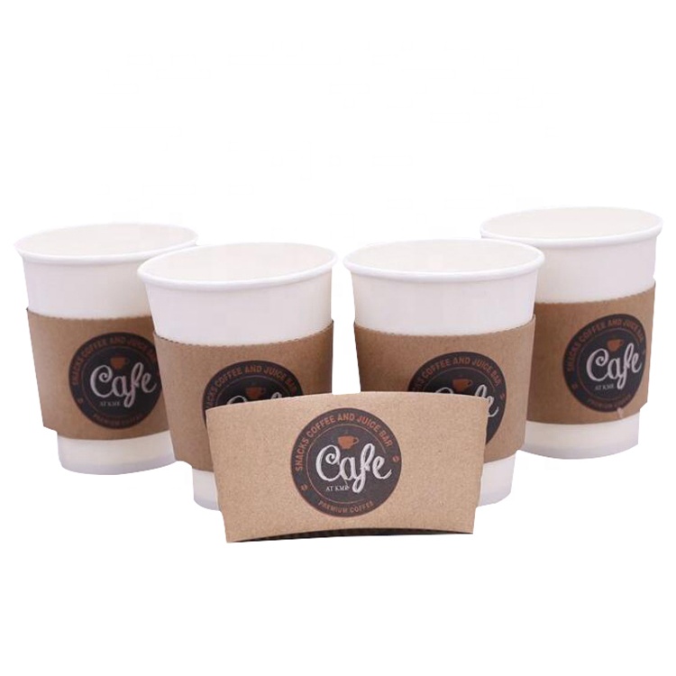 Uchampak- Hot drink kraft paper sleeve for coffee cup Cup Sleeves