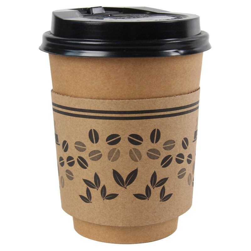 Uchampak-Custom Coffee Cup Sleeve With Corrugated Paper For Packaging Cup - Image 5