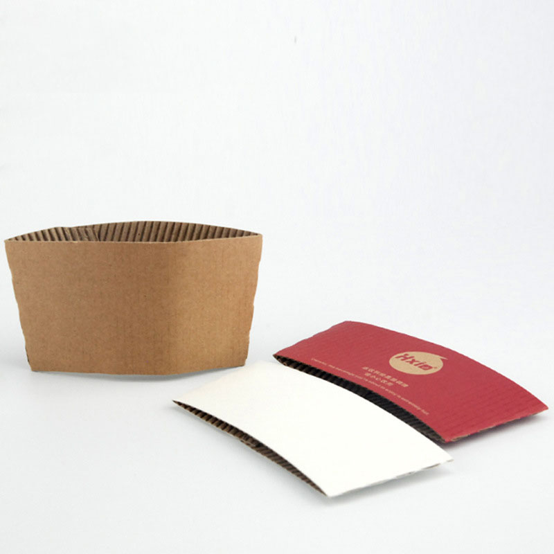 Uchampak - Custom Printing Corrugated Paper Coffee Cup Sleeves Holder Sleeve for Paper Cups Cup Sleeves