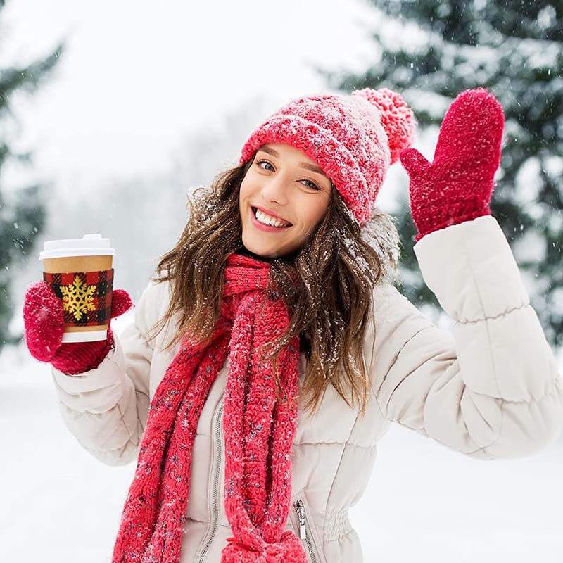 Uchampak - Disposable Paper Coffee Cup Beverage Drinking Cup for Water, Juice, Coffee or Tea, Suitable for Cup Sleeves - Image 7