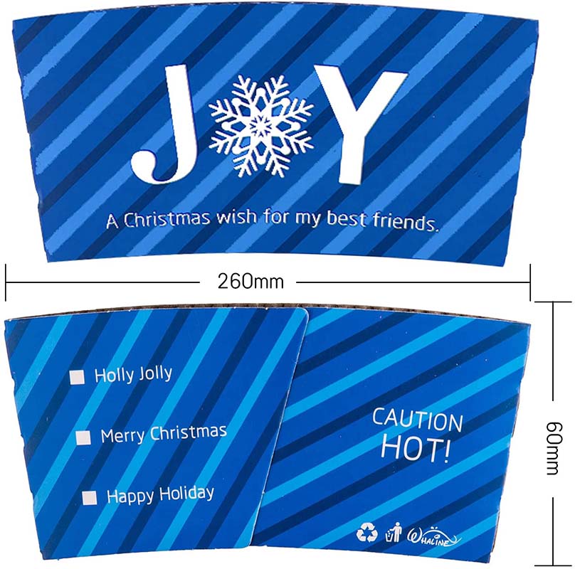 Uchampak- Disposable Corrugated Cup Sleeves Jackets Holder Kraft Paper Sleeves Protective Heat Insulation Drinks2 - Image 3