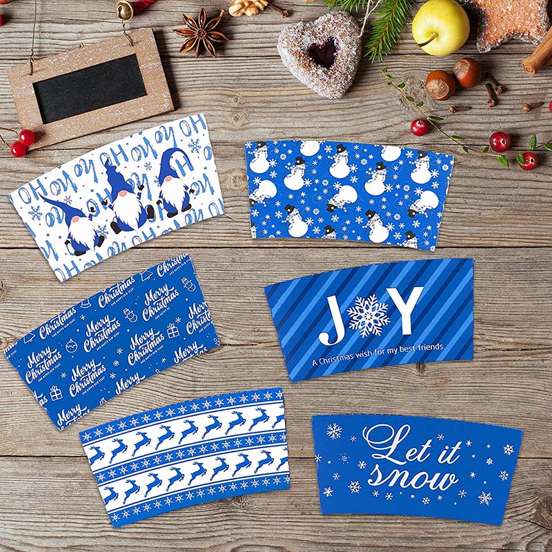 Uchampak- Disposable Corrugated Cup Sleeves Jackets Holder Kraft Paper Sleeves Protective Heat Insulation Drinks2 - Image 4