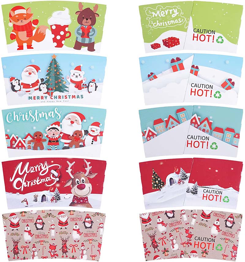 Uchampak- Cup Sleeve Customized Color and Pattern Anti-scalding Cup Sleeve Reusable Cup Sleeves - Image 5