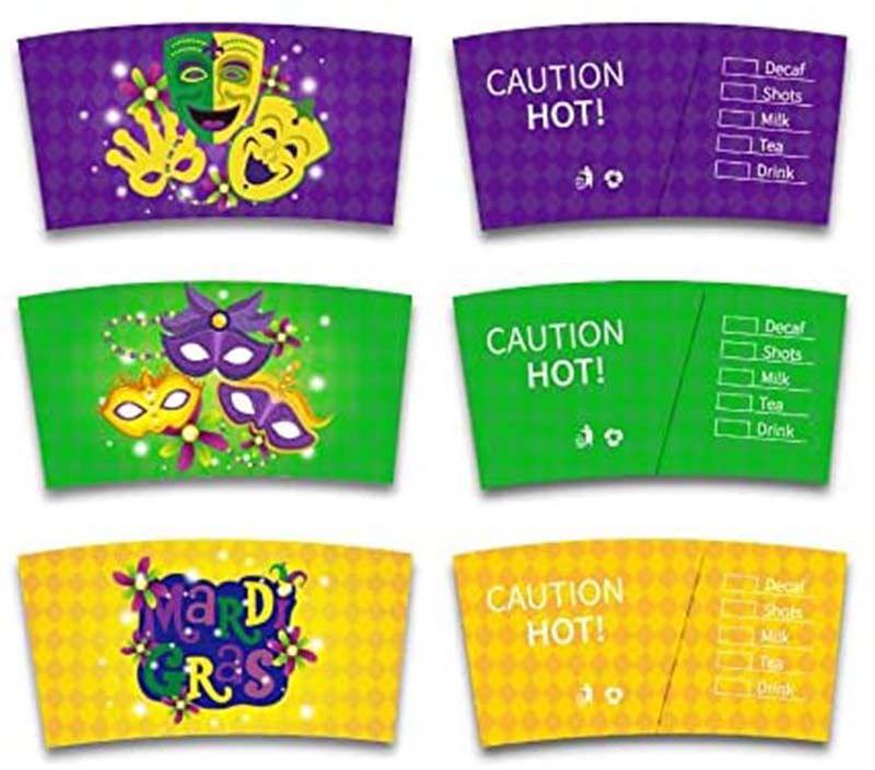 Uchampak- Disposable Paper Coffee Cups for Water, Juice, Coffee or Tea Cup Sleeves - Image 3