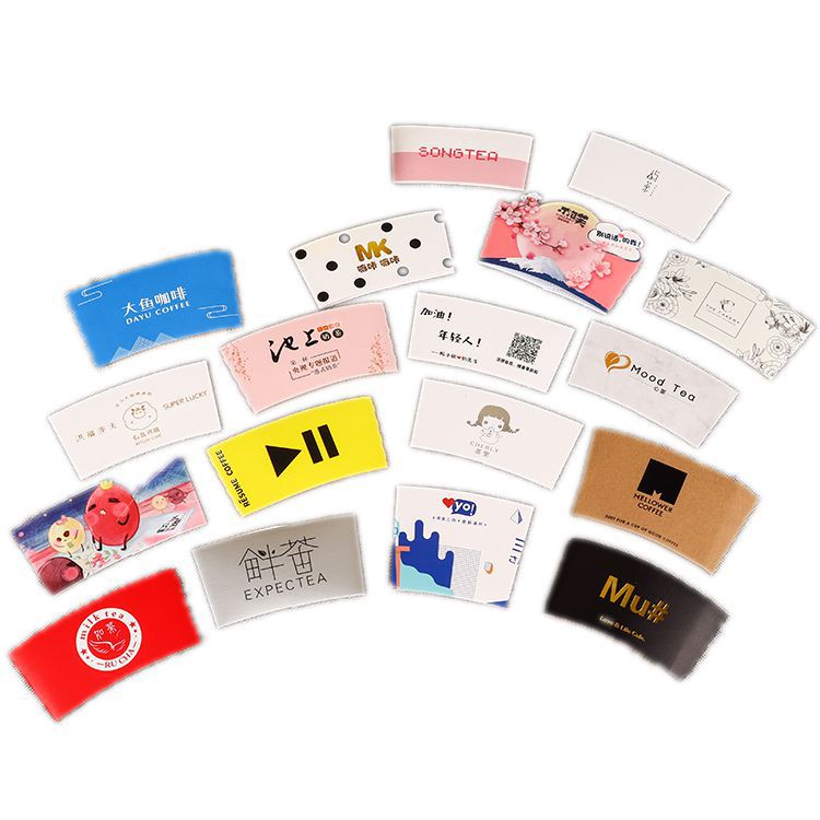 Uchampak - Cup Sleeves Print Coffee&Tea cup sleeves Kraft Disposable Cup Sleeves Designs for 12 and 16oz Cups