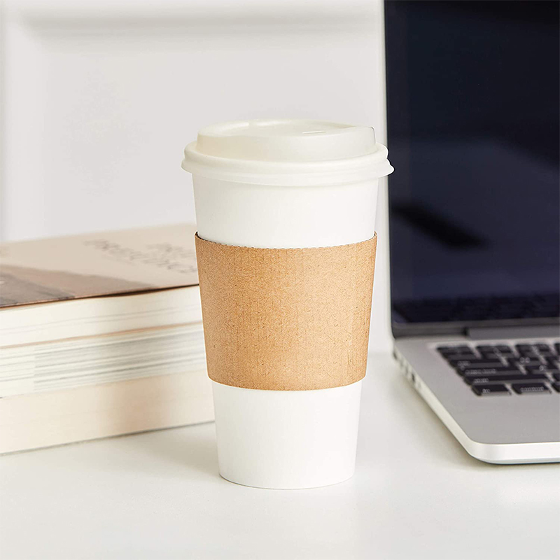 Uchampak - Hot drink paper cup sleeve paper cup jacket for coffee cup Cup Sleeves7 - Image 5