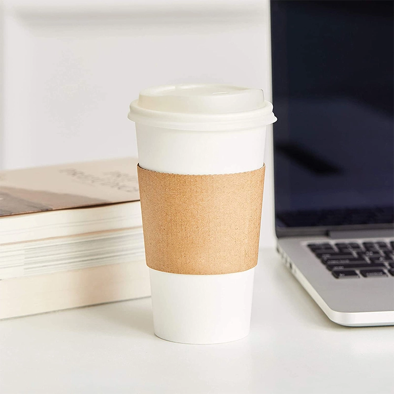 Uchampak - Cup Sleeve  For Hot and Cold Drinks Paper Sleeve Customized Color and Pattern Anti-scalding Cup Sleeve