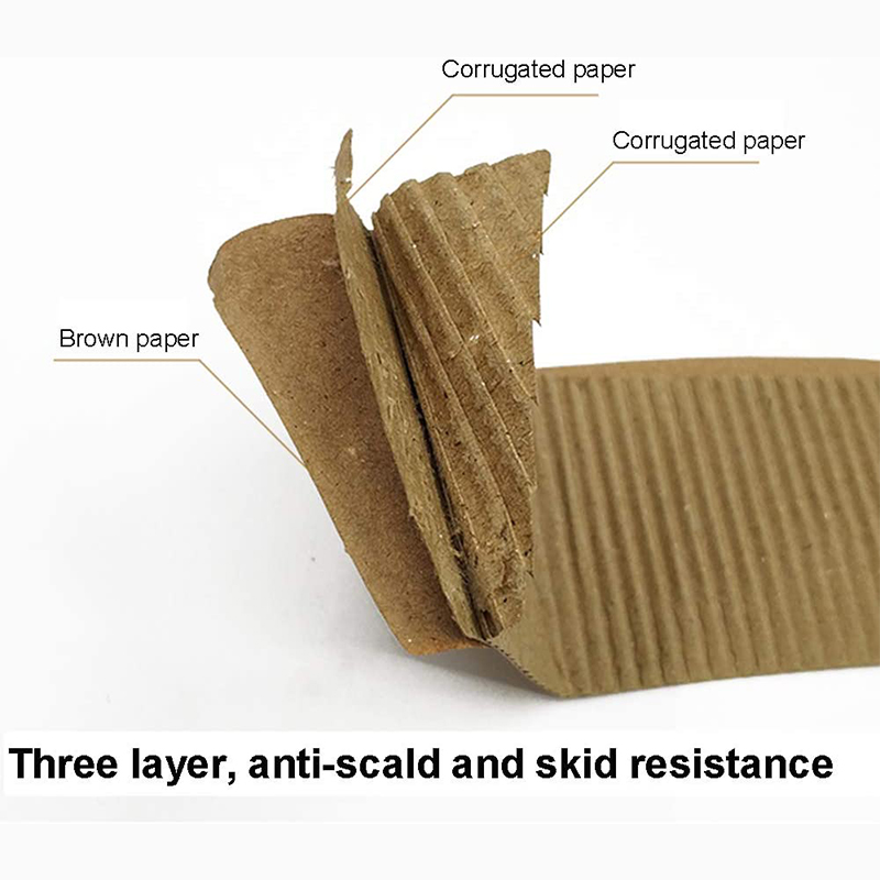 Uchampak - Hot Selling Custom Printed Paper Coffee Cup With Lids And Sleeves Cup Sleeves1 - Image 3