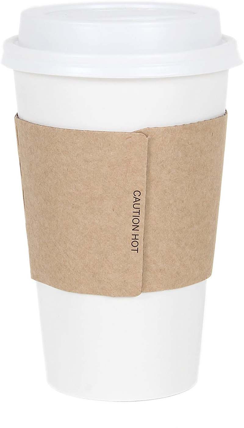 Uchampak- Wholesale recyclable customized printing disposable kraft paper coffee cup sleeve with logo Cup Sleeves - Image 3