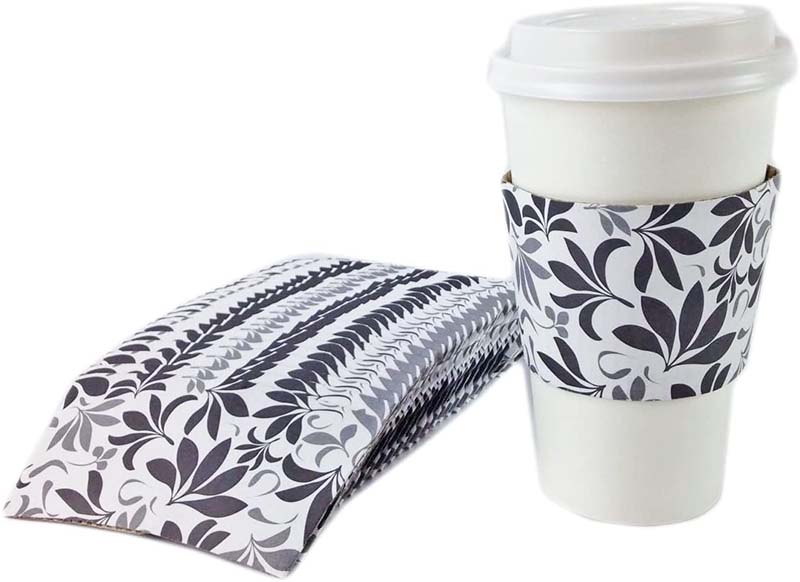 Uchampak- Wholesale recyclable customized printing disposable kraft paper coffee cup sleeve with logo Cup Sleeves - Image 4