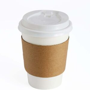 Uchampak - Hot drink paper cup sleeve paper cup jacket for coffee cup Cup Sleeves4